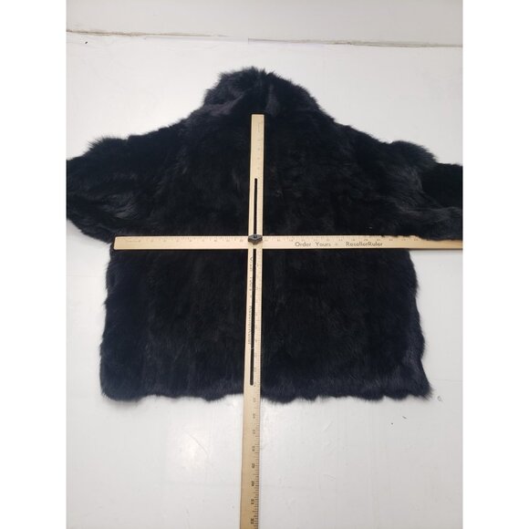 Arielle by Navarre Fur Co. Black Genuine Rabbit Fur Jacket Size 2X Pre Owned - Picture 9 of 9